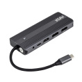 Док-станция Docking station HIPER USB-C HUB 11in1 1*USB-C 100W PD, 1*HDMI 4K@60Hz, 2*DP 4K@60Hz, 2*USB-A 3.0 5Gbps data , 1*USB-C 3.0 5Gbps data , 1*microSD, 1*SD, 1*3.5mm audio, 1*RJ45 Gb