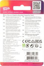 Карта памяти microSDXC UHS-I U3 Silicon Power Superior 64 ГБ, 100 МБ/с, Class 10, SP064GBSTXDA2V20SP, 1 шт., переходник SD