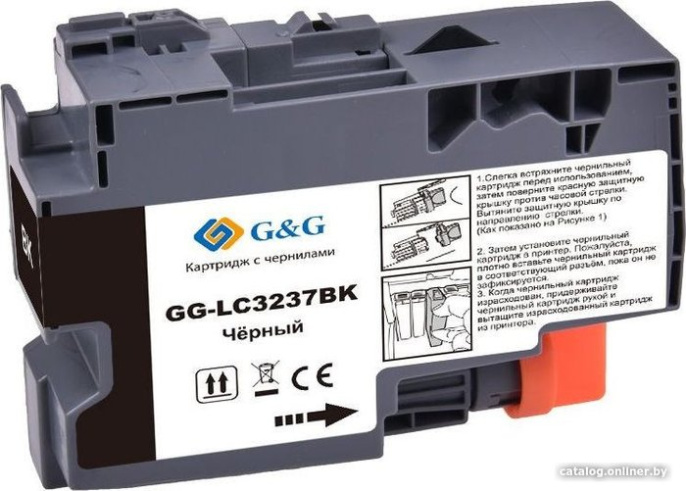 Картридж струйный G&G GG-LC3237BK черный 65мл для Brother HL-J6000DW/J6100DW