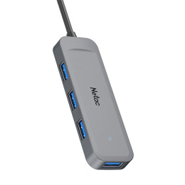NETAC USB-концентратор Netac USB Hub WF11, USB-A to USB3.0*4 repl. NT08WF11-30GR WF11GYCN