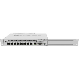 MikroTik CRS309-1G-8S+IN Коммутатор 8 SFP+, dual-core 800MHz CPU, 512MB RAM, POE, RS232 serial port
