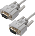Greenconnect Кабель 15.0m 0-модемный COM, DB9/DB9 9M/9M, серый, 30 AWG, GCR-DB902-15m