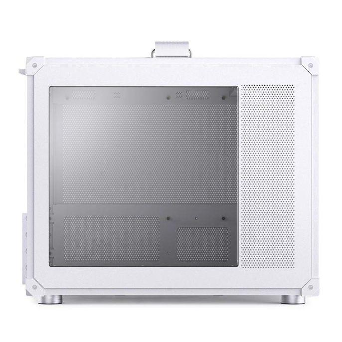 Корпус без блока питания Case JONSBO C6 MAX Handle, Mini-Tower, TG, no fan, 1xUSB-A 3.0 + 1xUSB-C 3.1, mATX, mITX White (C6 MAX White)