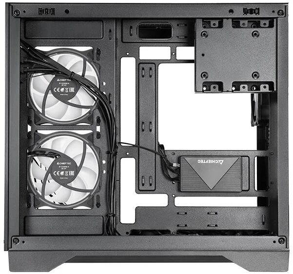 Корпус ATX CHIEFTEC Visio, Midi-Tower, без БП,  черный [gm-30b-tg-op]