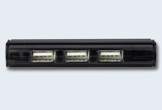 Концентратор внешний ATEN UH284Q9Z-AT 4 порта, USB 2.0, питание от шины, некаскадируемый, цвет: черный