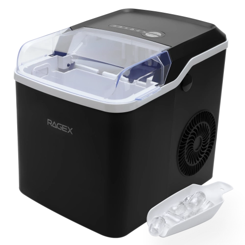 Льдогенератор RAGEX R1802, 1.2л, 150Вт, цвет: 001 (глубокий черный)