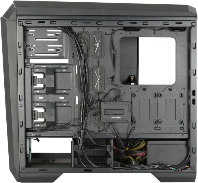 Корпус ATX CHIEFTEC Stallion II, Midi-Tower, без БП,  черный [gp-02b-uc-op]