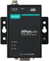 Преобразователь MOXA NPort 5130, 1 порт RS-422/485 DB9M , 1 порт 10/100BaseTX