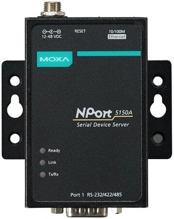Преобразователь MOXA NPort 5130, 1 порт RS-422/485 DB9M , 1 порт 10/100BaseTX