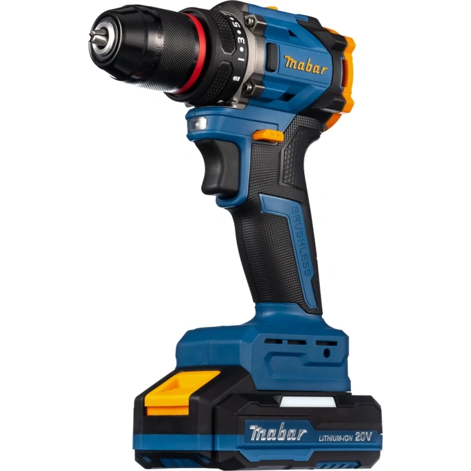 Аккумуляторная бесщеточная дрель-шуруповерт MABAR 55Нм, 20В 5502-1-2.0