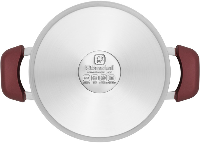 Кастрюля Rondell Bojole RDS-737 5.6л. d 24см с крышкой стальной