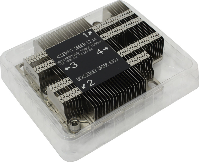 Радиатор для процессора SNK-P0067PD 1U LGA3647, радиатор без вентилятора