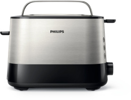 Тостер Philips HD2637/90,  черный/серебристый