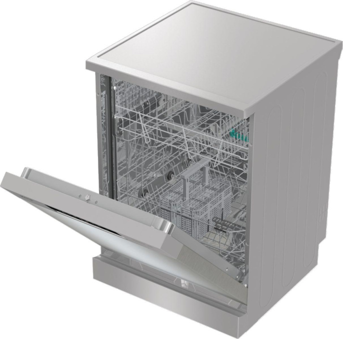 Посудомоечная машина Gorenje GS642E90X ( 2 корзины ),  полноразмерная, напольная, 59.9см, загрузка 13 комплектов, серебристая