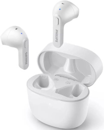 Гарнитура вкладыши Philips TAT2236WT/00 белый беспроводные bluetooth в ушной раковине