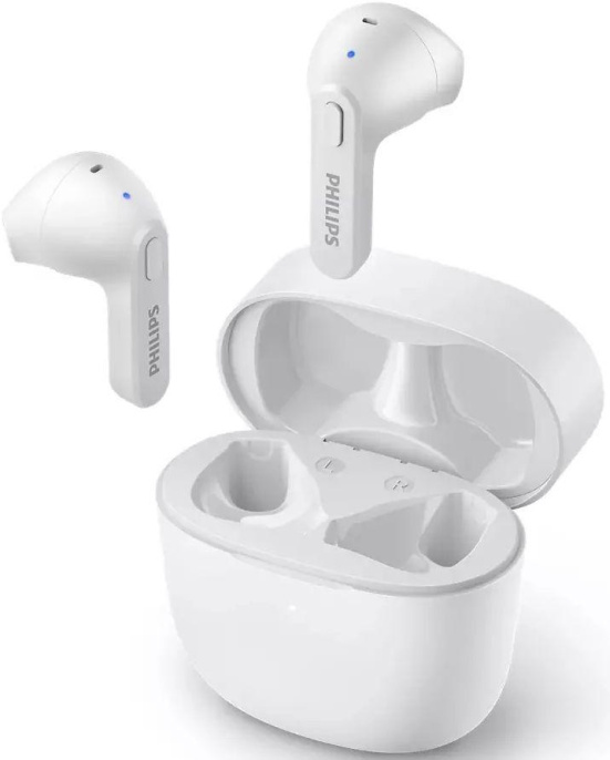 Гарнитура вкладыши Philips TAT2236WT/00 белый беспроводные bluetooth в ушной раковине