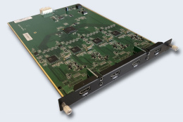 TNTV/TNT MMS-4I-HDMI Карта интерфейсная, HDMI+AUDIO, 4 внешних входных порта: HDMI+MINIJACK, интегрированный конвертер видеоразрешений/scaler;для коммутаторов серии MMS-xxxxIPB