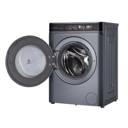 Стирально-сушильная машина Viomi Master 2 Pro WD10FT-B6E отдельностоящая, сушка: естественная конденсация, загрузка для стирки: до 10 кг, загрузка для сушки: до 6 кг, отжим: 1400 об/мин, глубина: 49 см с люком 58 см , энергопотребление B, 14 программ,