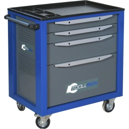 Инструментальная тележка Toollbox с центральным замком серии standart TBS-4 RAL 5005