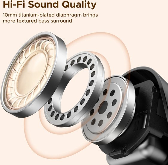 Наушники беспроводные UGREEN  Wireless Bluetooth HiTune Dots Earbuds. Цвет: черный (75628_)