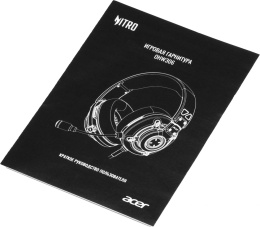Гарнитура игровая Acer Nitro OHW306,  для компьютера, мониторные,  проводные, черный  / красный [zl.hdsee.00e]