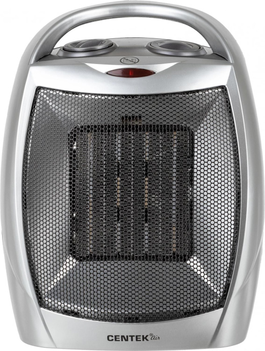 Тепловентилятор керамический CENTEK CT-6020,  1500Вт,  с термостатом, 2 режима, серый,  черный