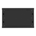 Шкаф телекоммуникационный 19" настенный 6U ExeGate EC-WM-6U.600.M.BLACK 19”, 6U, 600x600x370mm ШхГхВ , передняя дверь металл, съемные боковые панели, пыле- и влагозащита IP23, черный RAL 9004 EX298618RUS