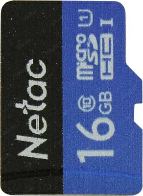 Карта памяти Netac NT02P500STN-016G-S microSDHC Memory Card 16Gb UHS-I U1 Class 10