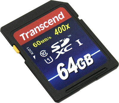 Карта памяти Transcend TS64GSDU1 SDXC Memory Card 64Gb UHS-I Class10