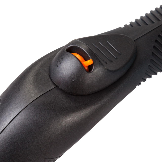 Пароочиститель Bort BDR-2300-R 93722609 напольный, 2100 Вт, объем бачка: 1.5 л, постоянная подача пара: 45 г/мин, время непрерывной работы: 35 мин, горизантальное/вертикальное отпаривание, время нагревания: 360 сек