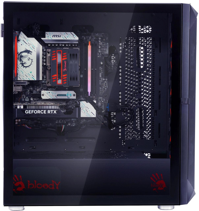 ПК Bloody BD-PC RB65C2 MT Ryzen 5 7500F 3.7 16Gb SSD1Tb RTX4060 8Gb Windows 11 Home 64 2.5xGbitEth WiFi BT 650W черный RUS 2086010