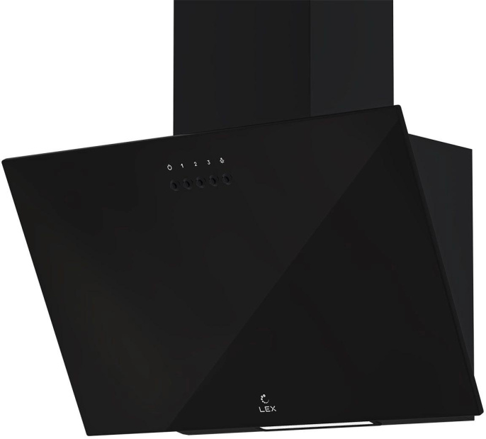 Вытяжка каминная LEX Moza 500,  кнопочное управление,  черный [chti000395]