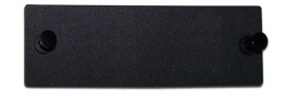 Hyperline FO-FR-W140H42-BK Лицевая панель модуль заглушка, черная