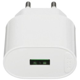 HOCO C109A/ Сетевое ЗУ/ QC 3.0/ 1 USB/ Выход: 18W/ White