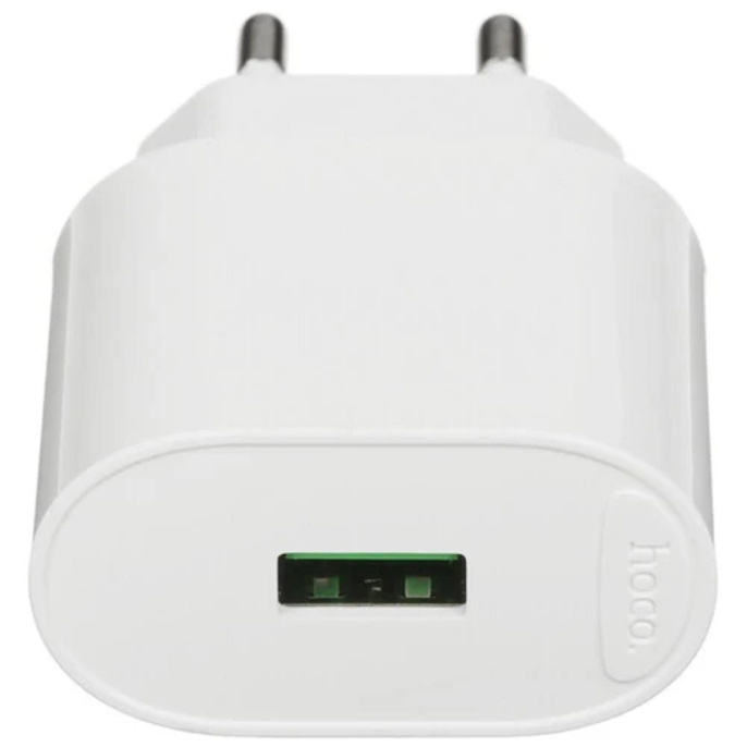 HOCO C109A/ Сетевое ЗУ/ QC 3.0/ 1 USB/ Выход: 18W/ White