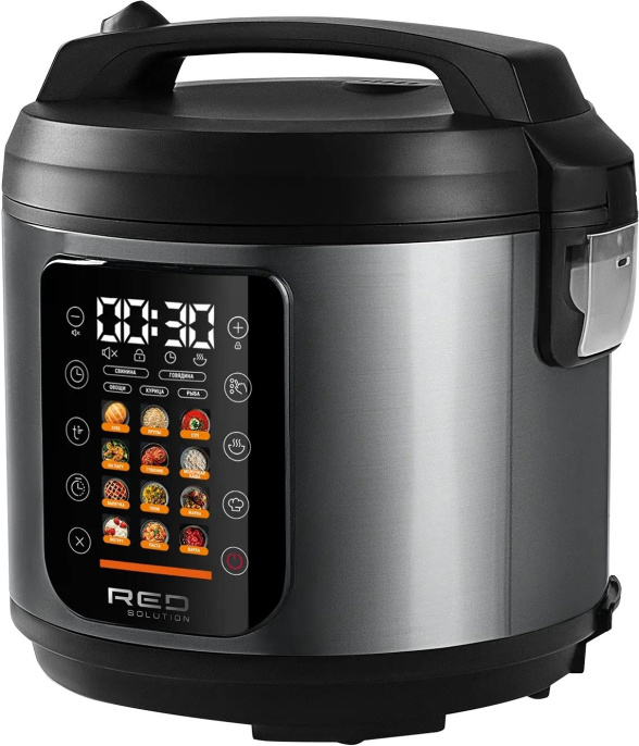 Мультиварка RED SOLUTION M4250,  860Вт,   серебристый/черный