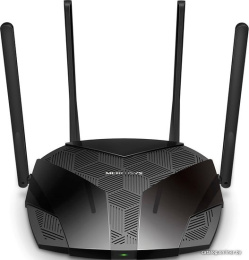 Wi-Fi роутер MERCUSYS MR70X, Wi-Fi 6, AX1800, 2.4/5ГГц, 3 LAN, черный