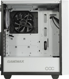 Корпус ATX Без БП GameMax Brufen C3 WP Tempered Glass, Mesh сетка+ARGB Strip 1хUSB 2.0, 1xUSB-A 3.2 5Гбит/с, HD Audio+Mic, VGA MAX 340mm, CPU MAX 170mm, 1x120mm ARGB GMX-12-Rainbow -C9 fan, 1xPatent Cooling&Over Clocking COC Fan White/Pink