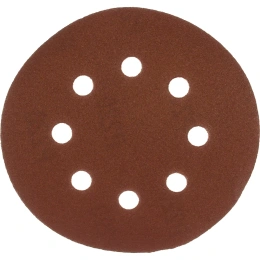 Круг абразивный на ворсовой подложке под липучку 5 шт; 125 мм; P220; 8 отв MATRIX 73809