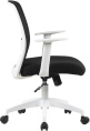 Кресло Cactus CS-WMC333-BK, сетка/ткань, до 100кг, фиксированные подлокотники,  черный