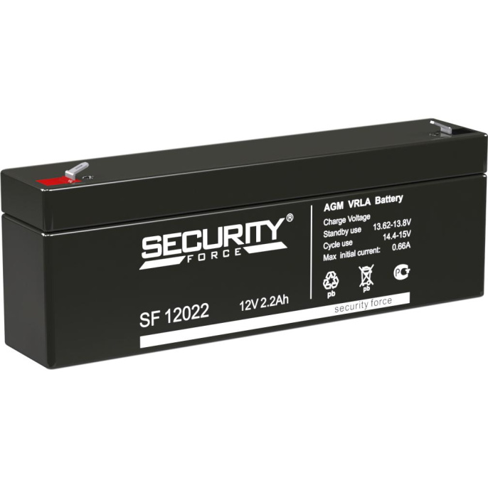 Аккумуляторная батарея 12V/2.2Ah Security Force, SF 12022 178/35/60 67 , 3-5лет, F1 4614030010002