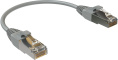 Патч-корд SYSMATRIX вилка RJ-45,  вилка RJ-45,  кат.5E,  LSZH,  0.15м,  серый [pc 4545.5es26.015lszhgy]