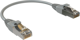 Патч-корд SYSMATRIX вилка RJ-45,  вилка RJ-45,  кат.5E,  LSZH,  0.15м,  серый [pc 4545.5es26.015lszhgy]