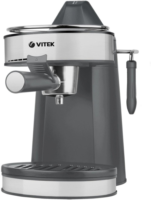 Кофеварка Vitek VT-1524,  рожковая,  серый