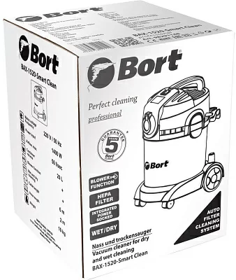 Пылесос для сухой и влажной уборки BORT BAX-1520-Smart Clean 98291148