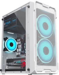 Корпус Bloody CC-129 белый без БП mATX 1x80mm 2x120mm 1xUSB2.0 1xUSB3.0 audio