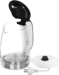 Чайник электрический Gorenje K17GXG 1.7л. 2200Вт белый/серебристый корпус: стекло/пластик