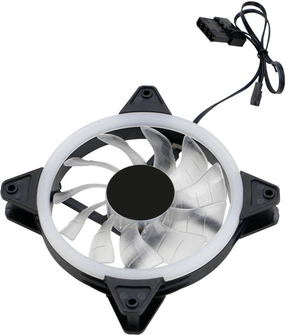 Вентилятор Оклик OG-CF120RGB3-BK RGB 120х120x25 черный 3-pin 4-pin Molex упак.:1шт Ret