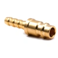 Соединение быстросъемное пневматическое HQ-PH7 «папа»-елочка 8 мм (латунь) HQ-mech УТ000002478