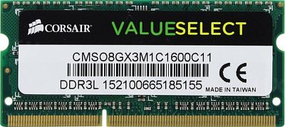 Память DDR3L 8Gb 1600MHz Corsair CMSO8GX3M1C1600C11 RTL PC3-12800 CL11 SO-DIMM 204-pin 1.35В